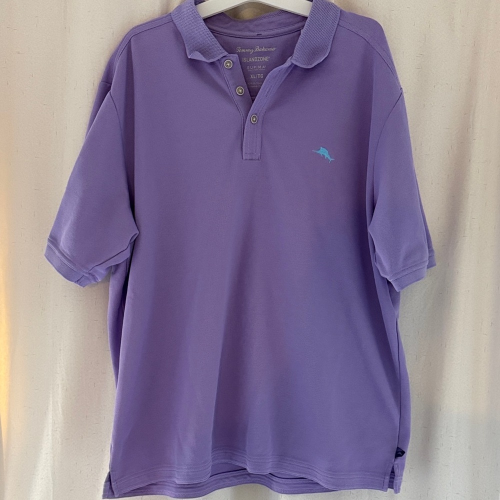 Tommy Bahama Lavender Polo Shirt for Men